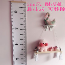 ins Nordic style height ruler wallpaper childrens room wall sticker height ruler hanging painting kindergarten measurement height removable