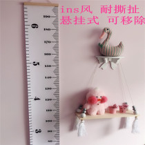 ins Nordic style height ruler wallpaper Childrens room wall close-fitting height ruler hanging painting Kindergarten measurement height can be removed