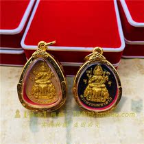Thailand Buddha card Buddha card Wanuo Temple four-faced god necklace jewelry genuine pendant