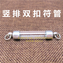 Thailand vertical double buckle tube tower solid shell stainless steel transparent tube sign shell accessories Buddha shell