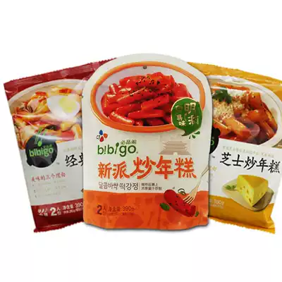 Authentic Korean flavor Bibigo new style fried rice cake Classic Korean hot sauce fried rice cake strips rice cake hot pot