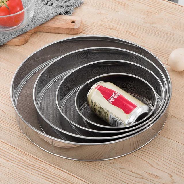 Ultrafine tool baking 304 flour household screen with sieve mesh 60 screen handheld stainless steel filter screen