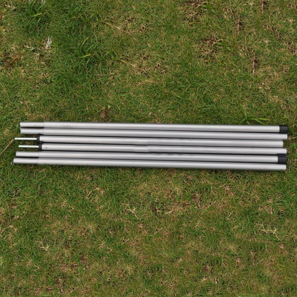Outdoor double multi-person awning camping tent accessories Front pole sky curtain support telescopic rod galvanized paint rod Steel pipe
