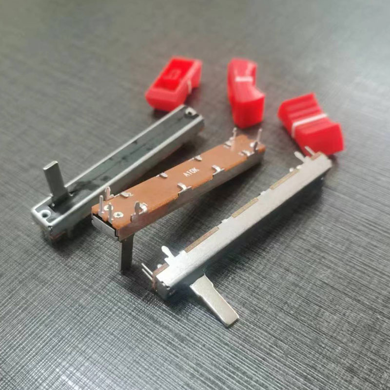 60MM单声道推子A10K B10K单联直滑电位器3脚调控音台灯光台柄长15
