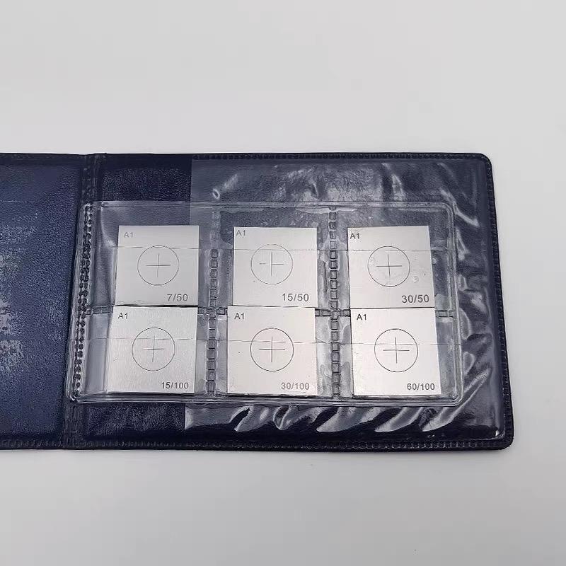 Type A1/C/D/M1 Magnetic Powder Detection Standard Sensitivity Test Sheet Magnetic Powder Detection Test Block A1 Magnetic Powder Test Sheet