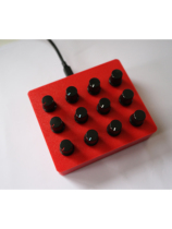 12 stepless knob custom MIDI controller 12 buttons