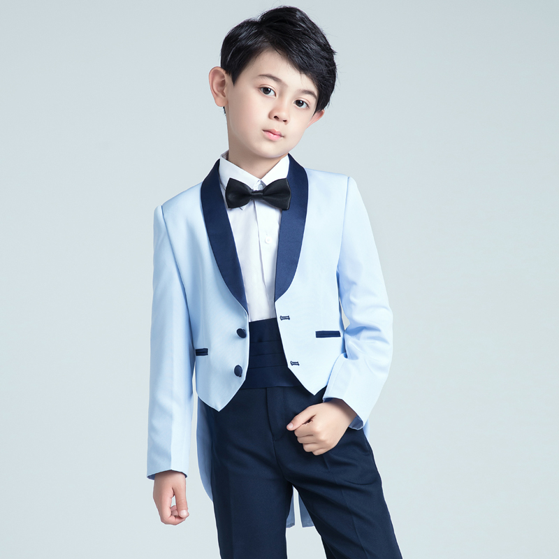 năm mới này cậu bé nhỏ phù hợp với phù hợp với trẻ em mùa hè Tuxedo hoa váy nam bé giản dị thời trang tuổi.