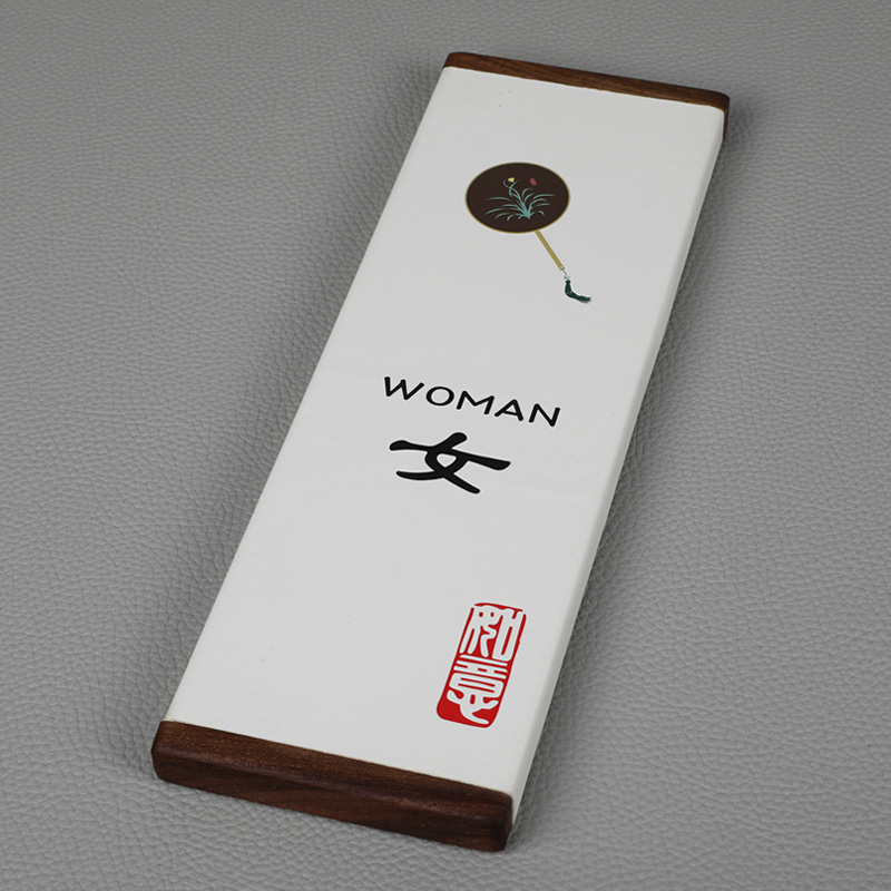 Men and women Makeup Room Signs Logo Bathroom Toilet Door Card Reminder Cards Customised