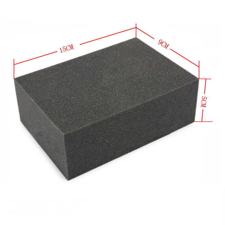 Leather leather foreskin shoes sofa leather with sponge brush shoe polish care nourishing maintenance sponge high-density black sponge