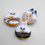 Мультяшный милый цифровой пончик, брелок, плюшевая кукла, подвеска