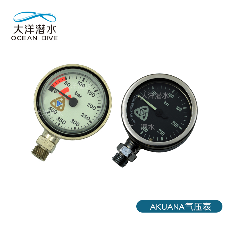 Akuana hippo metal gauge SPG regulated respirator pressure gauge residual pressure form table Italy