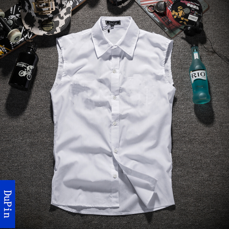 New Fashionable Breathable Sleeveless Vest Shirt Trendy Men's Simple Casual Stylish Muscle Brother Vest Tank Top