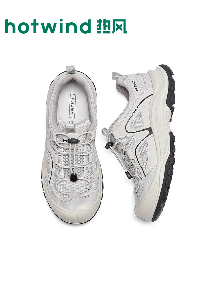 Hot Wind Men's Shoes 2026 Autumn New Men's Breathable Mesh Casual Shoes Outdoor Heightening Sports Jogging Shoes