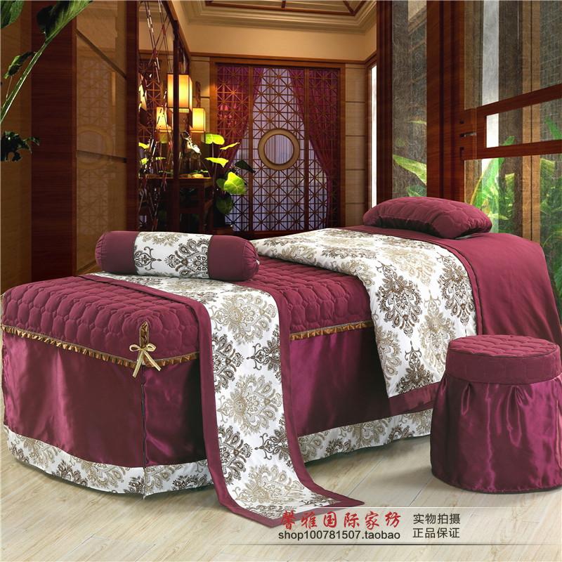 Vẻ đẹp trải giường bốn bộ của bông rửa sạch bông cotton chà nhám vẻ đẹp salon massage cơ thể trải giường