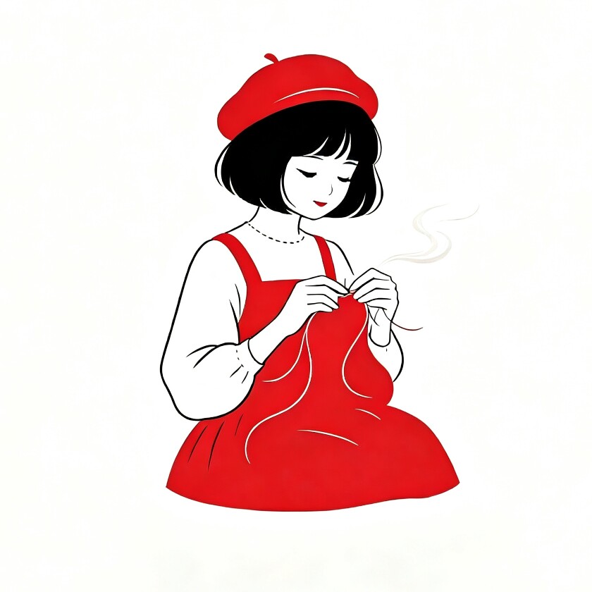 慢慢拾光手工小栈的LOGO