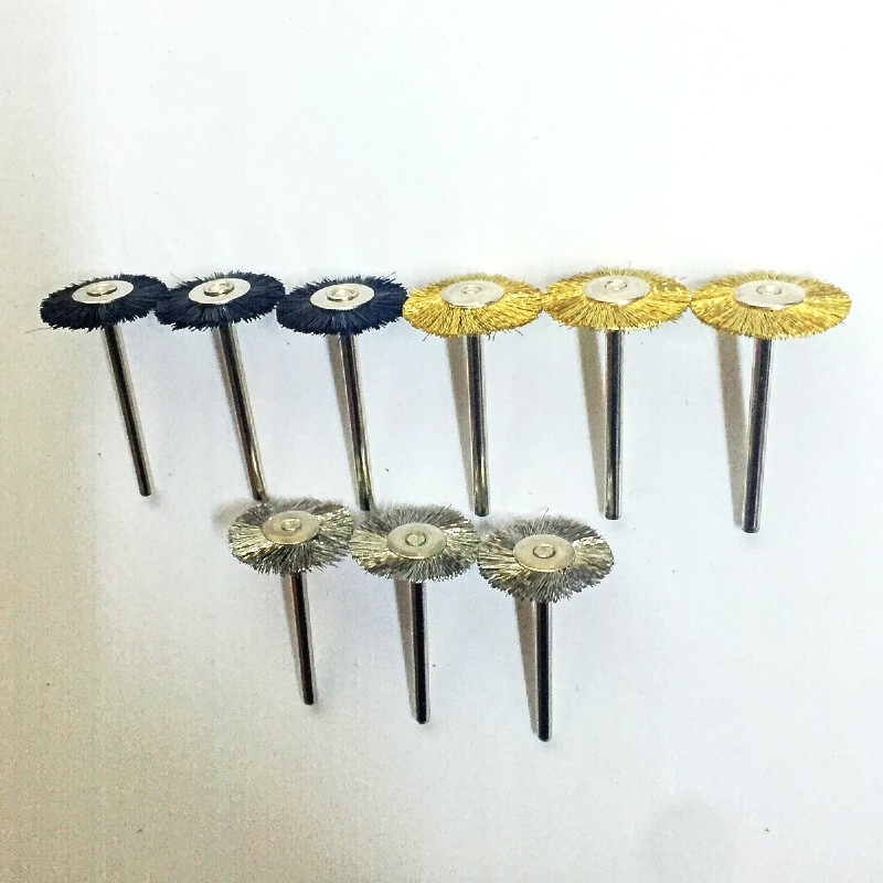 T type steel wire brass wire nylon wire brush Mini brushed wood carved root carved groove walnut wire wheel steel wire brush small steel