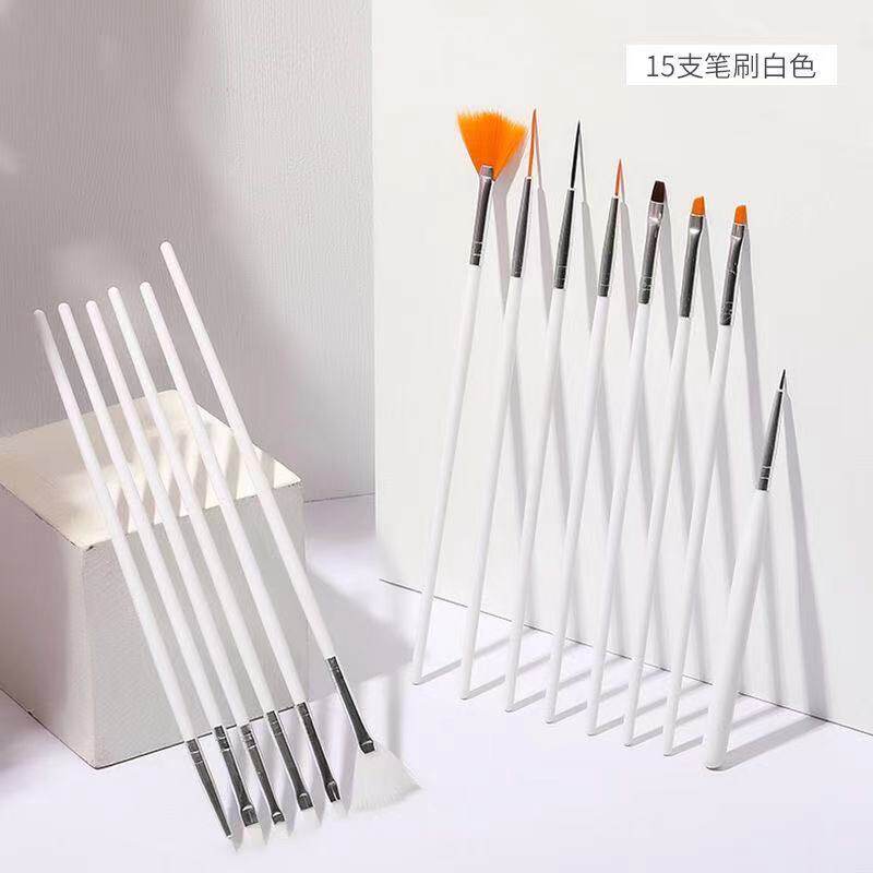 Beauty Nail Pen Brush Suit Complete pull-wire pen Gradually Painted flower pen nail phototherapy Painted Pen Tool Point of Flower Point Drink pen