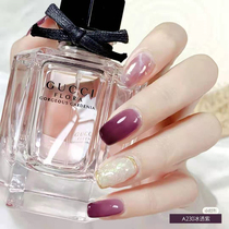 Ice overdraft oil glues 2021 new net red pop color nail polish glue lasting not to drop color display naked color phototherapy glue