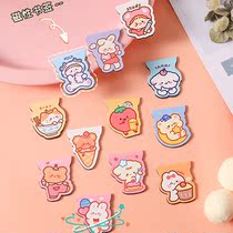 Childrens ins gift magnetic bookmarks 100 cute magnet book clip for students with creative book page clip stationery