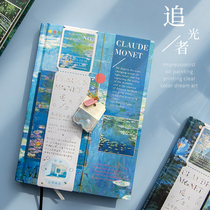 ins color page Hand Book classic movie illustration notepad student art exquisite diary notebook stationery