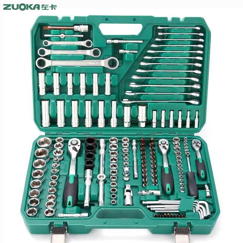 Steam Repair Tool Suit Chrome Vanadium Steel 150 Pieces Sleeve Wrench Combined Sleeve Ratchet Wrench 151 Repair Vehicle tool