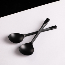 Fork spoon rice spoon ice cream yogurt jelly spoon white black plastic fire tortoise disposable packaging