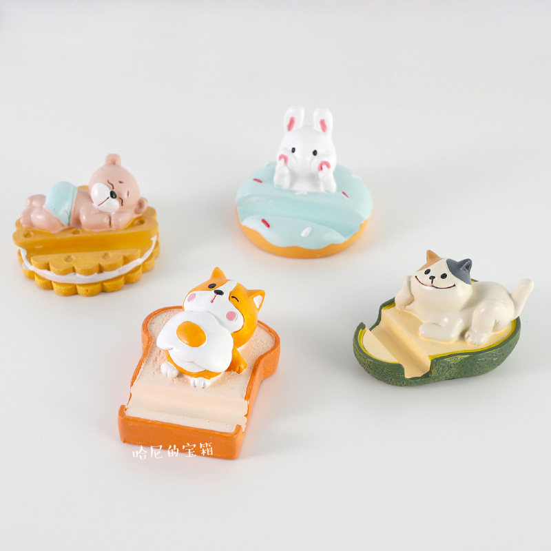 Hani's Koji Food mobile phone frame soft cute creative ipad base multifunctional cartoon desktop small ornaments