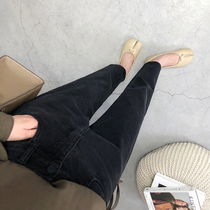 Self-retention strong goods super soft and comfortable stretch jeans women spring and autumn 2021 new nine-point pipe straight pants