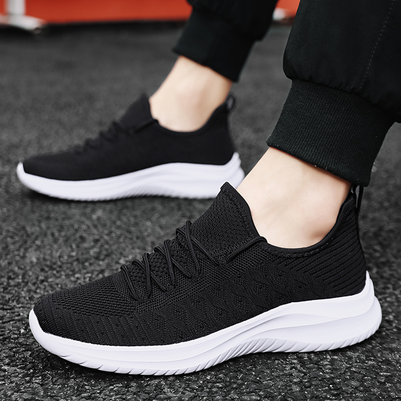 Brand Putian Men's Shoes for Spring and Autumn, Breathable and Odor-Resistant Mesh Sneakers, Men's Casual Soft-Soled Running Shoes, Lightweight