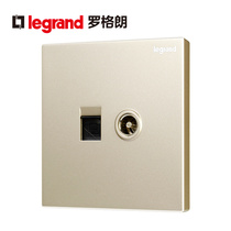 Rogrand Switch Socket Panel Shidian Golden Yijing Computer TV Network Cable Cable Power Type 86