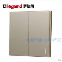 TCL Legrand switch socket switch panel wall switch Classic Gold series two open multi-control halfway switch