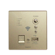 Rogrand WIFI switch socket 86 type satin sand gold wireless AP router USB wall panel into the wall wifi