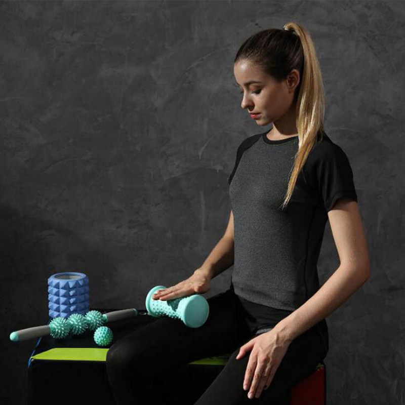 Massage rod roller ball yoga stick thin calf artifact shoulder and neck deep muscle relaxation elastic rod fitness bar