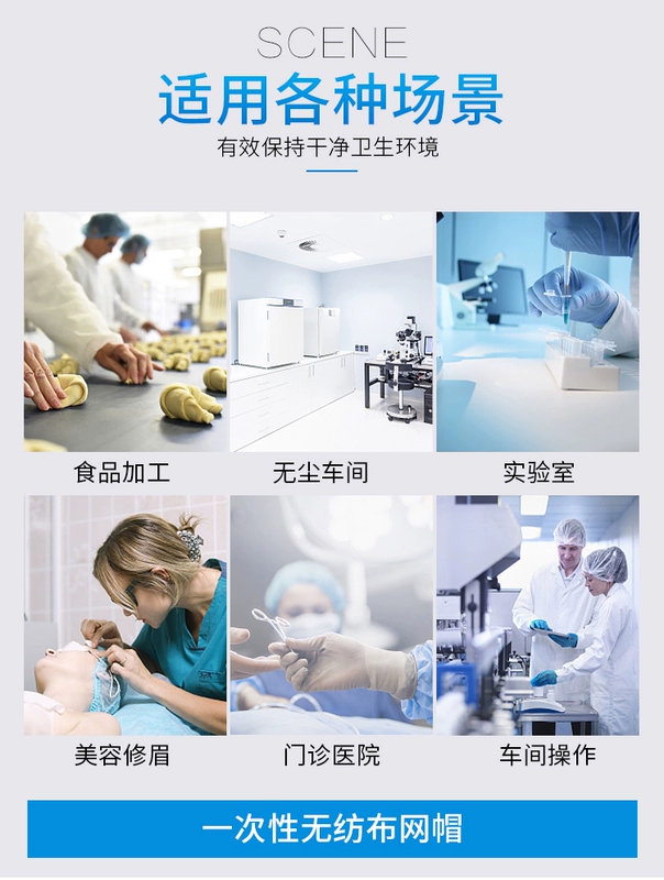 mũ y tế Mũ dùng một lần thoáng khí đầu bếp nữ bác sĩ mũ không dệt vệ sinh xưởng không bụi mũ trùm đầu chống bụi cách đội mũ y tế cách đội mũ y tế