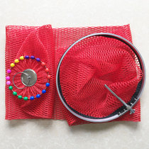 Light swimming thick glue-coated fish protection net anti-hanging wear-resistant quick-drying net fish pocket stainless steel positioning white steel flying knock fishing