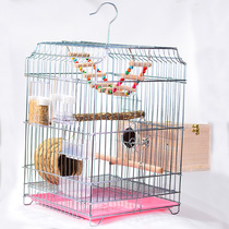 Min Cage Stainless Steel Color Increase Plus Coarse Plated Bird Cage Painting Brow 8 Colombier Pigeon Parrot Large Number of Breeding Cage
