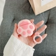 [AirPods1/2 Общая защитная крышка] Pink Stereo Cat Paw