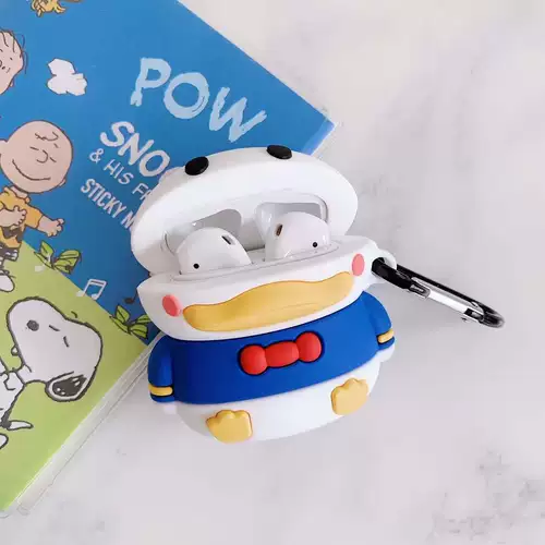 Apple, защитный чехол, силиконовые креативные беспроводные брендовые мультяшные наушники для влюбленных, bluetooth, iphone