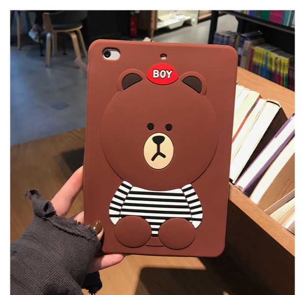 của Apple mới iPad 2017 bảo vệ tay áo nhỏ tablet PC trường hợp Silicone 1/2 Air1 / 2 dày kháng thả - Phụ kiện máy tính bảng bao da ipad air 3