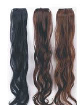  One-piece hair extension piece Black long straight hair piece Realistic straight hair piece Thickened incognito wig piece Wig female wig