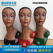 European and American wig mannequin head female dummy head model model bracket wig hat jewelry display female head model display stand