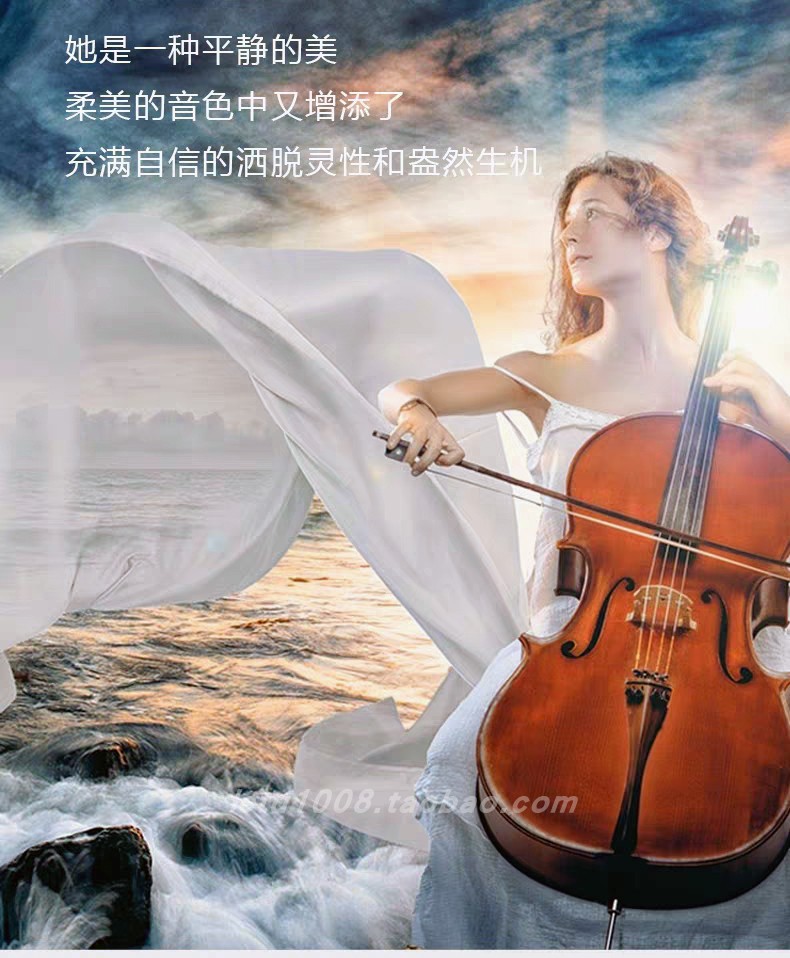 Heathen Artisanal Cello Cello Adult Children's Colotiology Exam Playing Cello