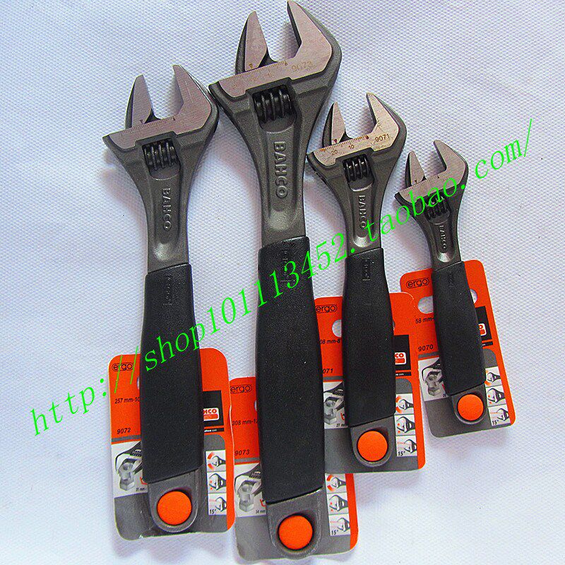 Non-slip adjustable wrench Open adjustable wrench Non-slip live mouth wrench BAHCO fish brand 9070 8 inches