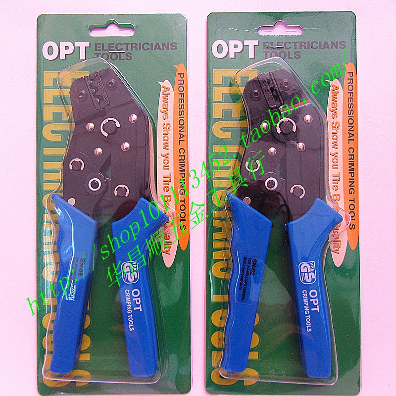 OPT ratchet crimping pliers crimping pliers for bare terminals Taiwan SN-02 SN-06