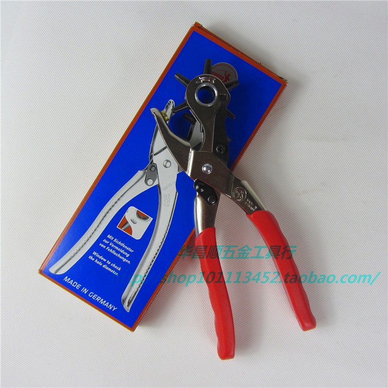  Hole punching machine belt punching machine anti-slip handle leather with punching pliers German hunter HUNTER