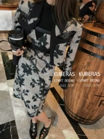 Дизайнерский ретро лонгслив, куртка, платье, комплект, по фигуре, в стиле Шанель