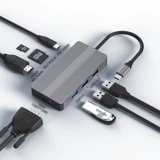 Док-станция расширения Lanshuo typec, преобразователь HDMI, гигабитный сетевой порт, ноутбук, мобильный телефон, USB-концентратор, расширитель