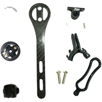 Full carbon fiber integrated bent straight handlebar special multifunctional code watch bracket compatible with Jiaming Bai Ruiteng Cats Eye