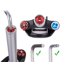 Carbon fiber bicycle front fork ultra-light hanging Center ultra-light expansion sun flower core hanging core carbon fiber aluminum vertical tube stroller