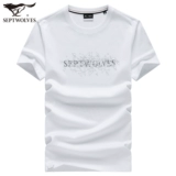 Septwolves, Tide, мужская летняя трендовая футболка с коротким рукавом с круглым воротником